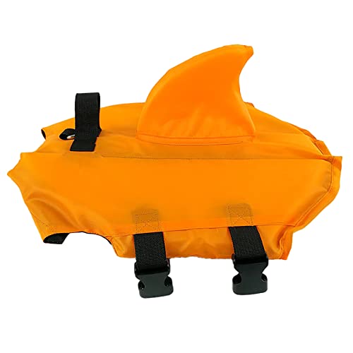 Langlebige Hundeschwimmweste, Schwimmweste für Hunde, verstellbare Ripstop-Haustier-Sicherheitsweste, Rettungsretter mit Rettungsgriff für kleine, mittelgroße oder größere Hunde, orange, XL von OYUEGE