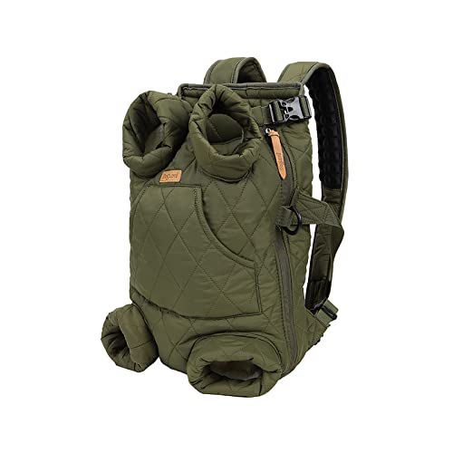 Legs Out Vordere Hundetragetasche, Hunde-Tragetasche, verstellbarer Haustier-Vorder-Rucksack für Katzen und Hunde, Reisetasche mit breiten Riemen, Schulterpolstern für Spaziergänge, Wandern, Fahrrad von OYUEGE