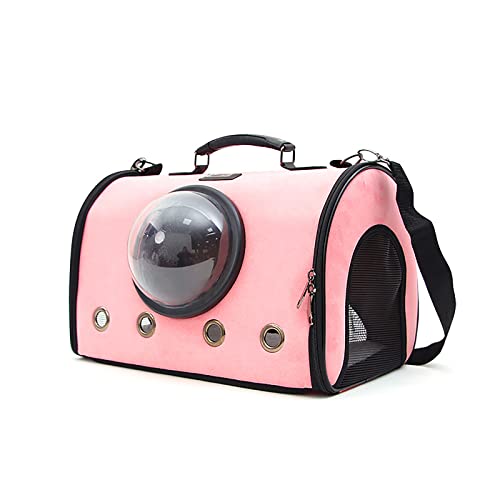 Transporttasche für Haustiere, Weltraumkapseln, transparente Taschen für Katzen und Welpen, entworfen für Reisen, Wandern, Spaziergänge und Outdoor-Nutzung, Rosa von OYUEGE