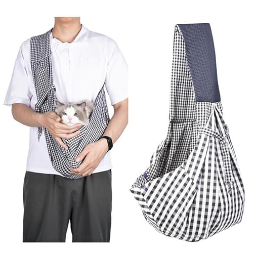 Hund und Katze Sling Carrier - Hands Free Reversible Pet Papoose Bag - Soft Pouch und Tote Design - geeignet für Welpen, kleine Hunde Katzen im Freien von OYWEHECE