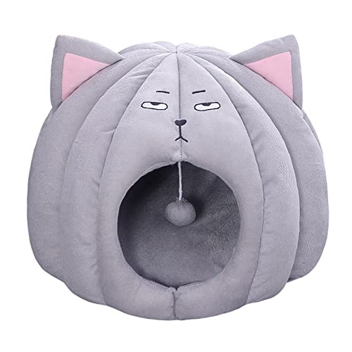 OYhmc Bär geformte Katze Nest Katzenbett, Komfortables Haustier Bett Warm Loch Nest Bett, Indoor Haustier Katze Hund Bett, weiche Plüsch Katze Zwinger von OYhmc