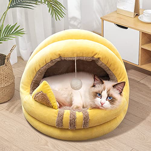 OYhmc Home Haustier Bett für eine Matte und einen warmen Zwinger, Katzenbett Kitten Dog Hole Komfortables Bett, bewegliches Haustier Bett von OYhmc