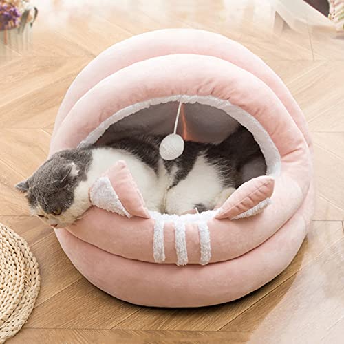 OYhmc Home Haustier Bett für eine Matte und einen warmen Zwinger, Katzenbett Kitten Dog Hole Komfortables Bett, bewegliches Haustier Bett von OYhmc