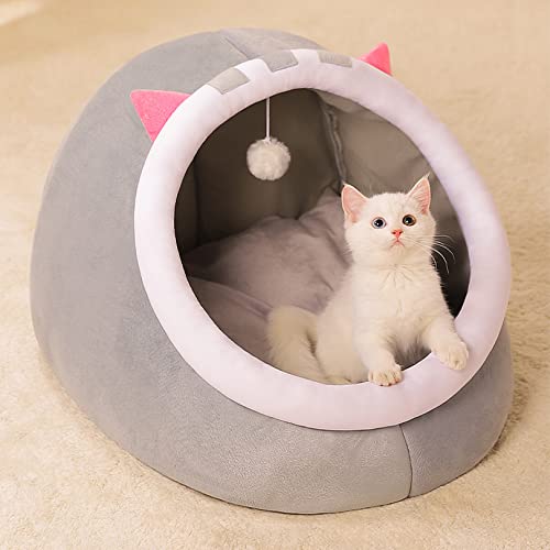 OYhmc Indoor Katze Katze Bett-Katze Höhle Bett Katze Haus Katze Zelt abnehmbar waschbar Matte weich warm Kätzchen Bett Haustier Bett und Möbel von OYhmc