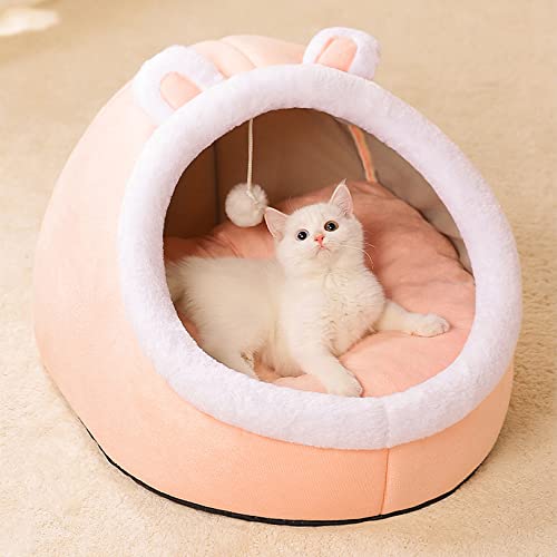 OYhmc Indoor Katze Katze Bett-Katze Höhle Bett Katze Haus Katze Zelt abnehmbar waschbar Matte weich warm Kätzchen Bett Haustier Bett und Möbel von OYhmc