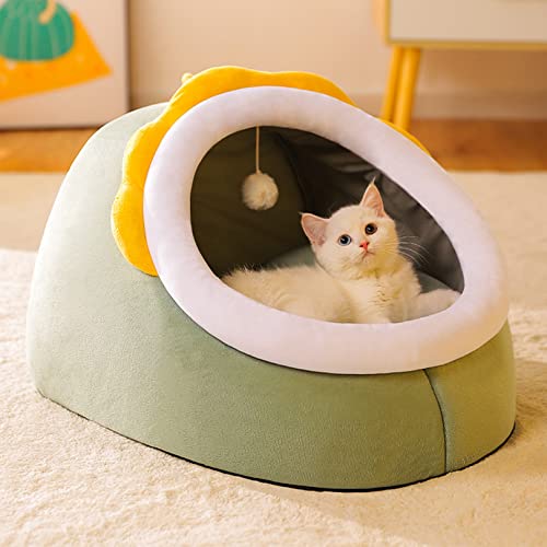 OYhmc Indoor Katze Katze Bett-Katze Höhle Bett Katze Haus Katze Zelt abnehmbar waschbar Matte weich warm Kätzchen Bett Haustier Bett und Möbel von OYhmc