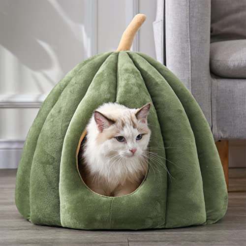 OYhmc Katzenbett für Indoor-Katzen, maschinenwaschbares Katzenbett für Indoor-Katzen oder Welpen, Welpen, Kätzchen, Kaninchen, Rutschfester und wasserdichter Boden von OYhmc