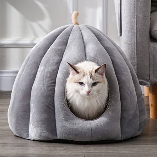 OYhmc Katzenbett für Indoor-Katzen, maschinenwaschbares Katzenbett für Indoor-Katzen oder Welpen, Welpen, Kätzchen, Kaninchen, Rutschfester und wasserdichter Boden von OYhmc