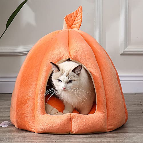 OYhmc Katzenbett für Indoor-Katzen, maschinenwaschbares Katzenbett für Indoor-Katzen oder Welpen, Welpen, Kätzchen, Kaninchen, Rutschfester und wasserdichter Boden von OYhmc