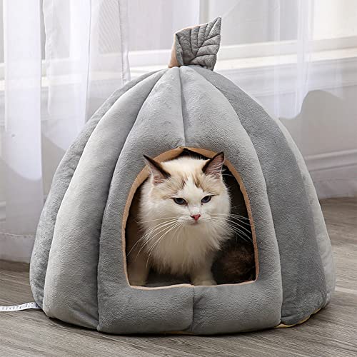 OYhmc Katzenbett für Indoor-Katzen, maschinenwaschbares Katzenbett für Indoor-Katzen oder Welpen, Welpen, Kätzchen, Kaninchen, Rutschfester und wasserdichter Boden von OYhmc