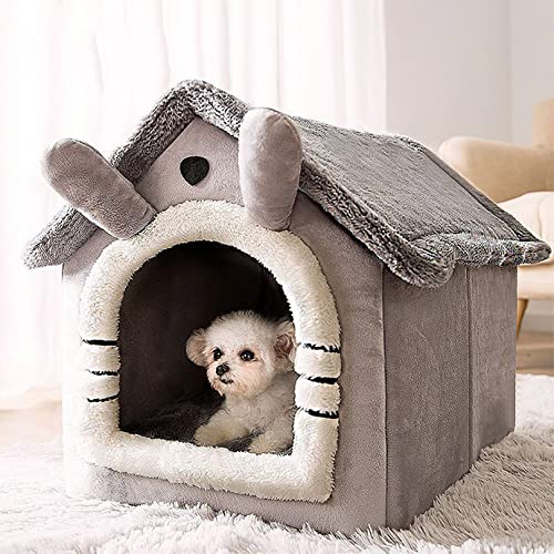 OYhmc Katzennest Kaninchenhaus Styling Katzenbett niedlich und komfortabel Haustier Katzenhaus Multifunktionale weiche Haustier Bett für Kätzchen und Hunde von OYhmc