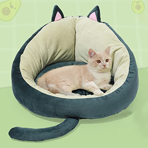 OYhmc Rund Katzenbett Velvet gepolstert Katzenschlafsofa Komfortable Katzennest Katze Kratzen Katze Katze Hund Bett, Ruhe warm und gemütlich von OYhmc