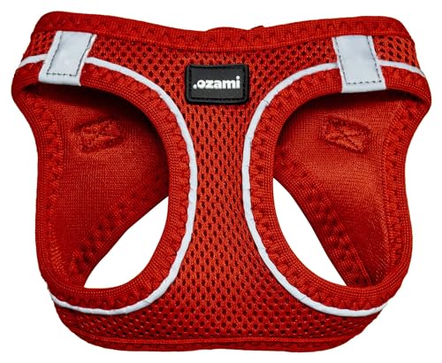 OZAMI Basic Hundegeschirr gegen Ziehen, Hundegeschirr, Air-Mesh, Rot, XXXS – (605.5030) /Dogs/Rot/3XS von OZAMI