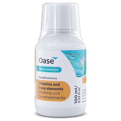 Oase AquaElements Vitamine+Spurenelem. 100 ml - für Vitale Fische und gesunde Pflanzen, gegen Mangelerscheinungen von Oase