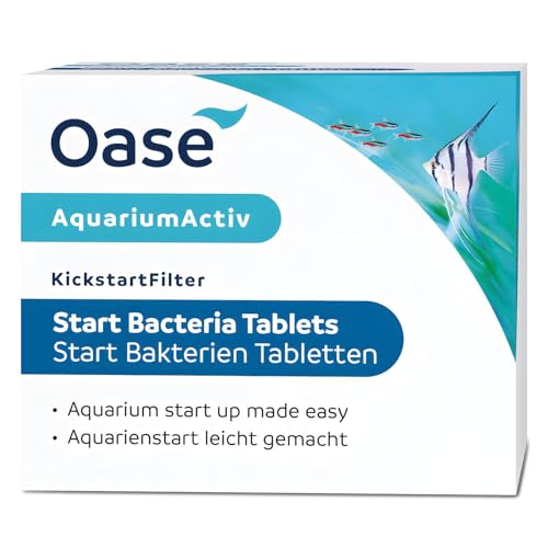 Oase KickstartFilter Start Bakterien Tab 3 St - schneller Aquarienstart, aktiviert Bodengrund und Filter, für biologisches Gleichgewicht von Oase