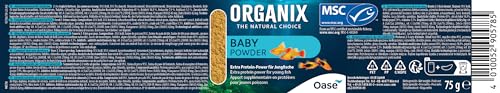 OASE 90578 ORGANIX Baby Aufzuchtfutter, 175 ml, Fischfutter in Pulverform, ideal für die Fütterung von Jungfischen und als Wachstumsfutter von Oase
