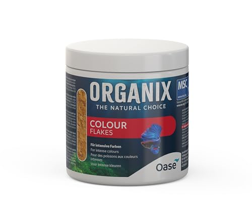 OASE ORGANIX Colour Flakes 500 ml - Flockenfutter Aquarium, abwechslungsreiche Ernährung für Aquarienfische, Hauptfutter für Zierfische von Oase