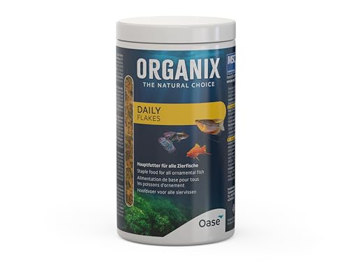 OASE ORGANIX Daily Flakes 1000 ml - hochwertiges Hauptfutter in Flockenform, für farbenprächtige Aquarienfische, ideal für die tägliche Fütterung von Oase