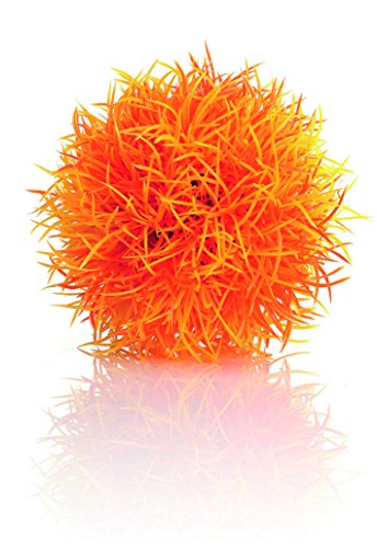 biOrb 46062 Gewächsball orange - künstlicher Natur Blumenball, Pflanzen-Deko für Salzwasseraquarien und Süßwasseraquarien von biOrb