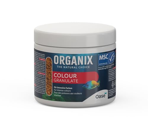 OASE ORGANIX Colour Granulate 175 ml - Fischfutter in Granulatform, Aquarienfutter für Intensive Farbenpracht von Oase