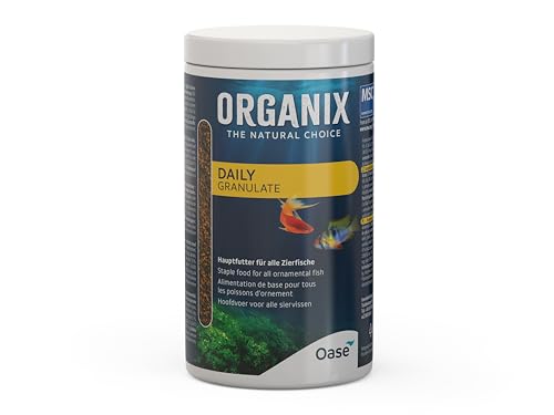 OASE ORGANIX Daily Granulate 380 g, Ø 0,5-2 mm - Hauptfutter, tägliche Fütterung, Fischfutter für Aquarienbewohner von Oase