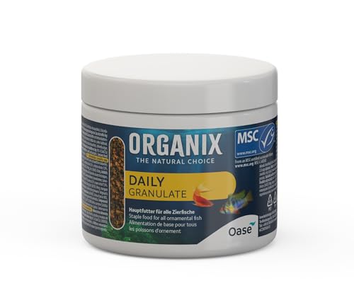 OASE ORGANIX Daily Granulate 175 ml - für die tägliche Fütterung einer großen Artenvielfalt, für farbenprächtige Aquarienbewohner von Oase