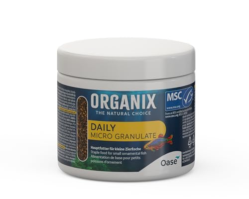 OASE ORGANIX Daily Micro Granulate 175 ml - Alleinfuttermittel für die kleinsten Aquarienbewohner von Oase