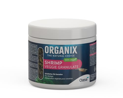 OASE ORGANIX Shrimp Veggievore Gran. 175 ml - Grünfutter für Garnelen, für pflanzenfressende Aquarienfische, Granulatfutter von Oase