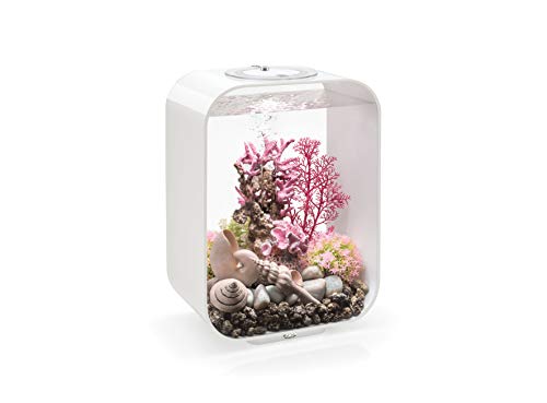 biOrb 72049 LIFE 15 LED, weiß, 15 L Tankvolumen - Aquarien-Set mit Filtersystem, LED-Beleuchtung, Keramik-Bodengrund aus robustem Acryl-Glas von biOrb