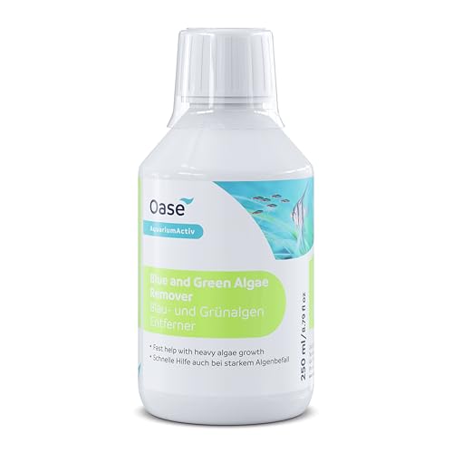 Oase Blau- und Grünalgen Entferner 250 ml - effektive Algenbekämpfung, verhindert Neubildung, für Süßwasseraquarien von Oase