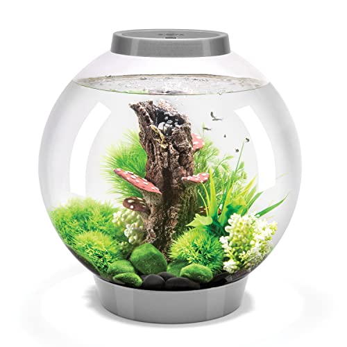 biOrb 72006 CLASSIC 30 LED, 30 L, silber - Acryl-Aquarium in Kugelform, Komplett-Set mit Filtersystem, LED-Beleuchtung, Keramik-Kies von biOrb