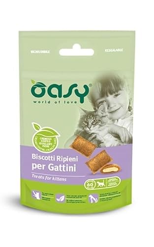 BISCOTTI RIPIENI PER GATTINI OASY. 60GR von Oasy