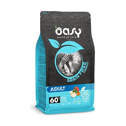 CROCCHETTE OASY GRAIN FREE FORMULA ADULT PESCE. 1,5KG von Oasy