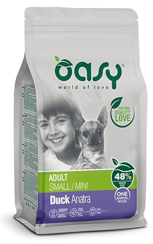 CROCCHETTE OASY ONE ANIMAL PROTEIN ANATRA SMALLMINI. 2,5KG von Oasy