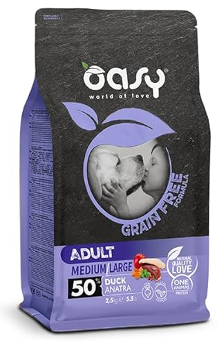 OASY GRAIN FREE ADULT MEDIUMLARGE ANATRA. 12KG von Oasy