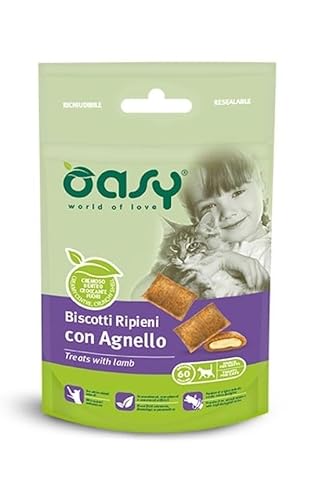 Oasy Cat Gefüllte Kekse mit Lamm 60 g von Oasy