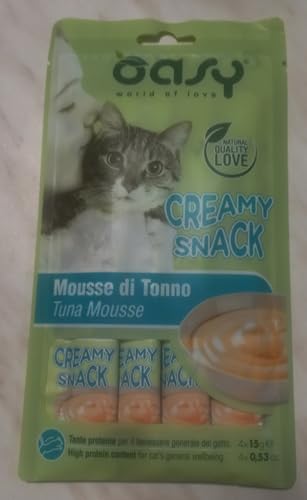 Oasy Creamy Snack Thunfisch Mousse 4 x 15 g von Oasy