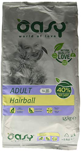 Oasy Dry Cat – Adult Hairball 1.5 kg. von Oasy