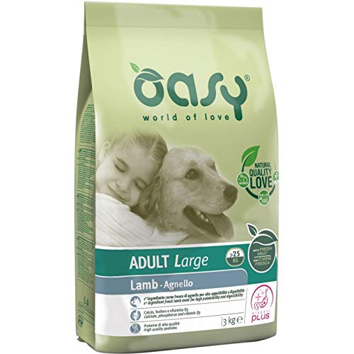 Oasy Dry Dog Adult Large Agnello Einmalprotein Hund Secco 3kg 8053017345895, Mehrfarbig von Oasy