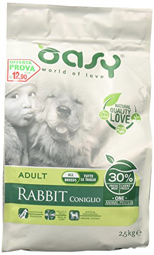 Oasy Dry Dog One Adult Kaninchen 2,5 kg von Oasy