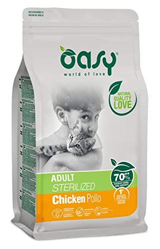 Oasy Katzenfutter für Erwachsene, sterilisiert, Huhn, 7,5 kg von Oasy