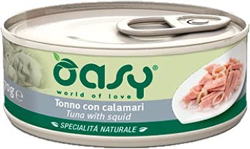 Oasy Natural für Katzen, 150 g, Thunfisch und Tintenfisch von Oasy