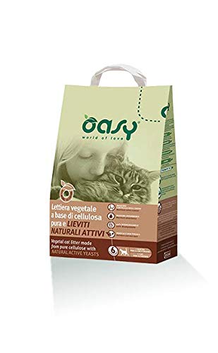 Oasy Vegetale Katzentoilette, Zellulose und natürliche Hefen, 6 l, Zellulose und natürliche Hefen von Oasy