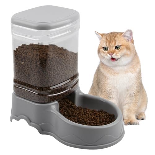 Cat Feeder, 3,5L abnehmbare automatische Katzenfuttermittel, leckere automatische Haustiernahrung für Katzen Hunde von Obelunrp