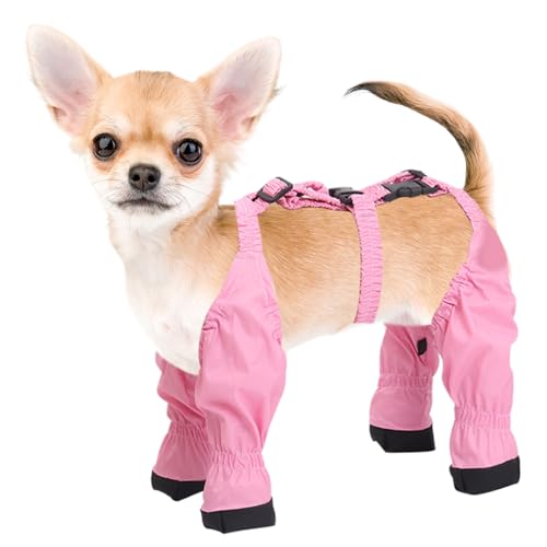 Hundestiefel -Leggings, Hosenträger für Hunde, wasserdichte Hosenträger, weiche Bequeme Hundestiefel -Leggings Verstellbarer Hundebotenschutz mit Hilfsgurt für kleine mittelgroße Hund (XL) von Obelunrp