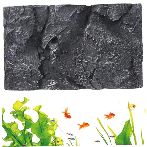 Obelunrp Hintergrund von Terrarium Foam, 18x11inch Simulation 3D Rock Board Reptile Hintergrund, Fischtank Landschaft Hintergrunddekor, Cuttable Reptile Hintergrund für Echsenbärteddrache (Stil 1) von Obelunrp