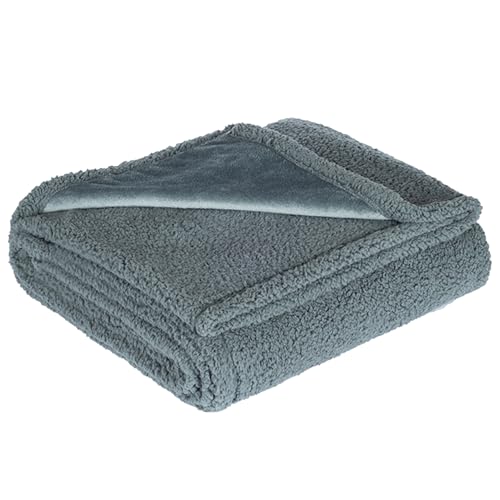 Obelunrp wasserdichte Hundendecke waschbar 57,1 x 64,9 Zoll große warme Hundedecke für Winter Weiche Reversible Fleece Hunde Couch Deckung Welpe Decke für Haustierbedarf l von Obelunrp