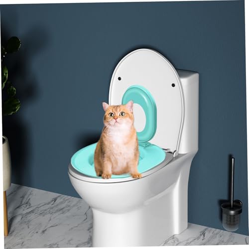 Toilettenratstrauder-Box Trainer | Katzen-Toilettentrainer Katze Katze Toilettentrainer Tragbares Toilettentraining für Katzen wiederverwendbares Katktopf-Toilettentraining Kit Anti-Slip für Haustier von Obelunrp