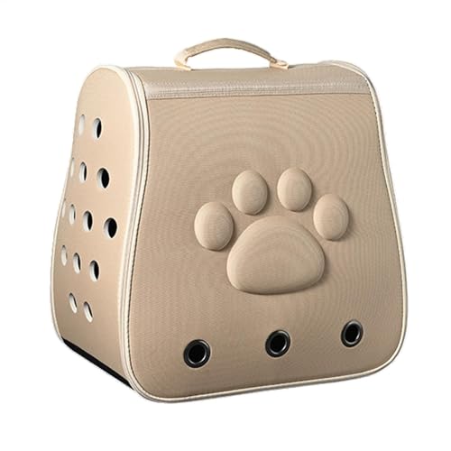 Obesntln Transportbox für Katzen, Reisebox für Welpen, Faltbare Transportbox für Haustiere, Kleine und mittelgroße Hunde- und Katzentaschen, geeignet zum Wandern, Reisen, Camping von Obesntln