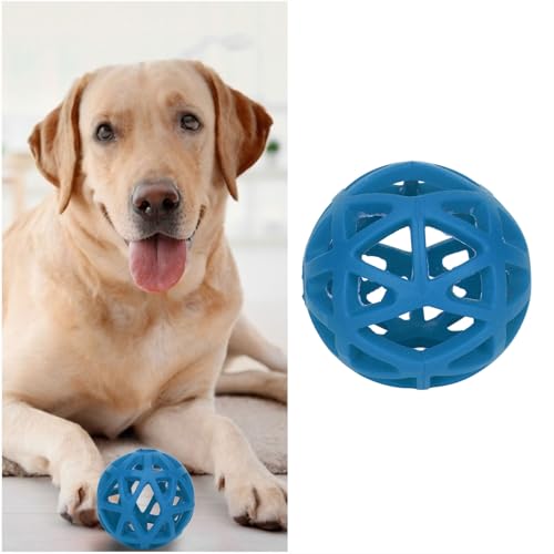 Obetuens Hohler Gummiball für Hunde, Kauballspielzeug für Hunde, das Spielzeug ist fest und sehr robust,zum Zähneknirschen und zum langfristigen Spielen mit Haustieren (Medium) von Obetuens